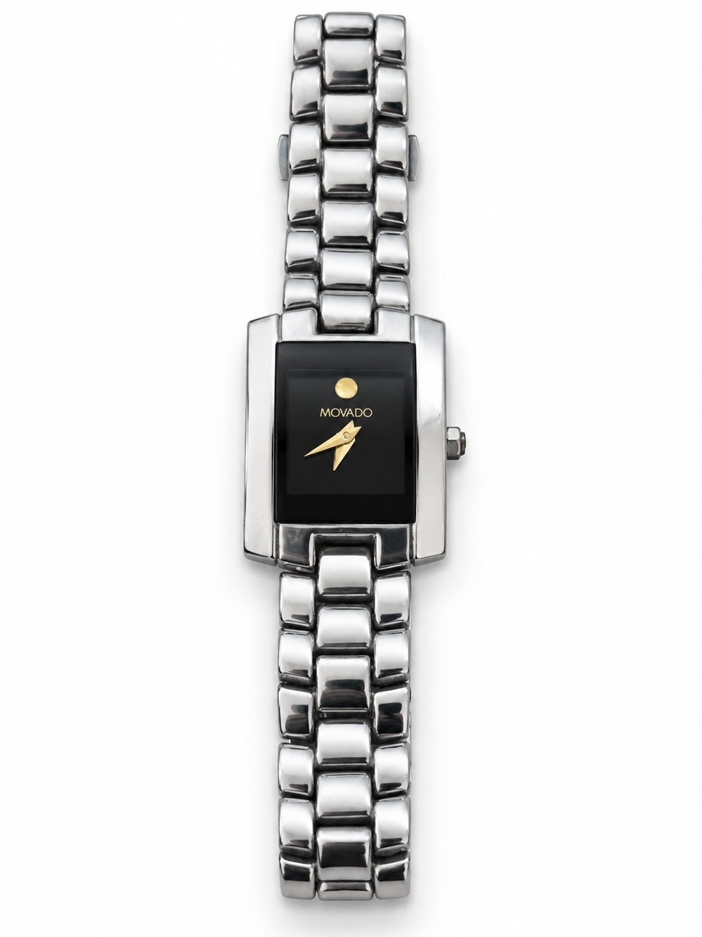 Movado Stainless Steel Black Dial Women's Watch